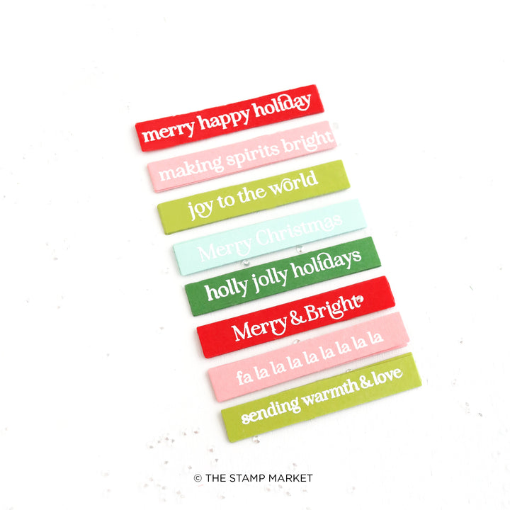 STAMP N CUT HOLIDAY GREETINGS STAMP