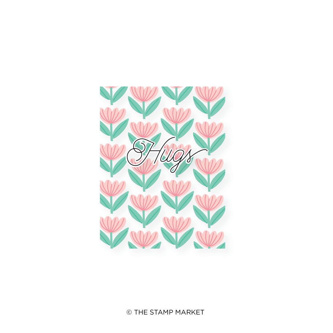 JOYFUL BLOOMS BACKGROUND STENCIL