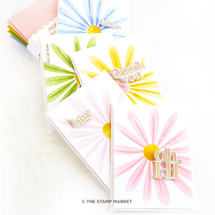 JUMBO BREEZY BLOSSOM STENCIL