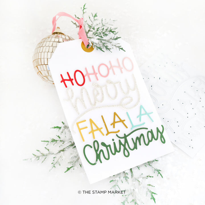 MERRY FALALA GREETING DIE