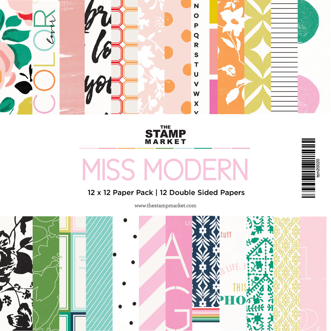 Miss Modern 12 x 12 Paper Pack