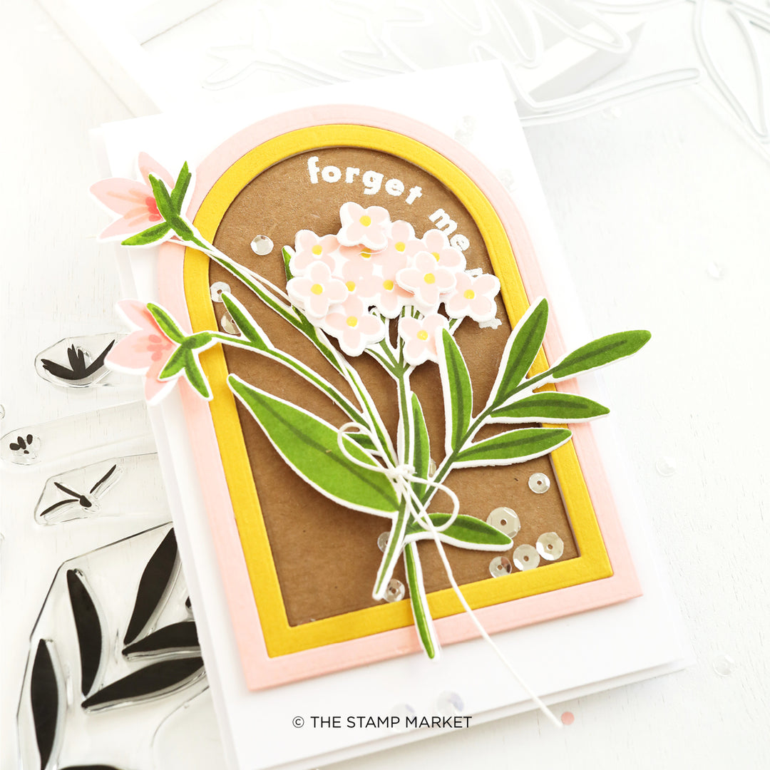 ARCHED GREETINGS STAMP