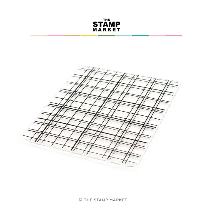 SIMPLY PLAID BACKGROUND STAMP