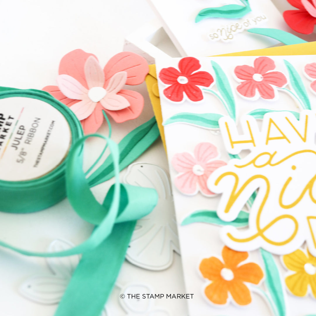 HAVE A NICE DAY BLOOMS STAMP