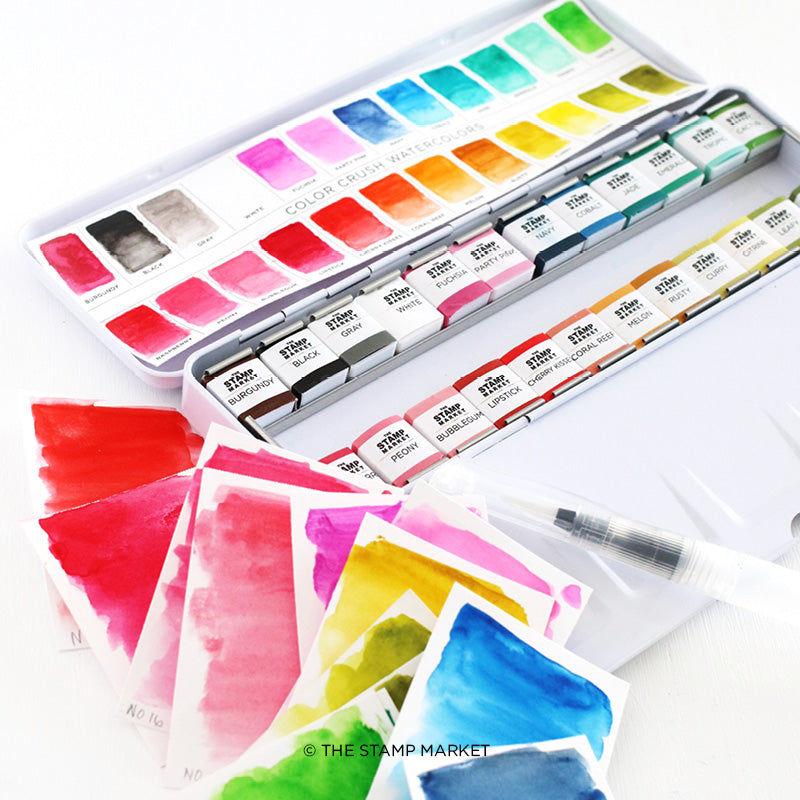Color Crush Watercolor Palette Pans